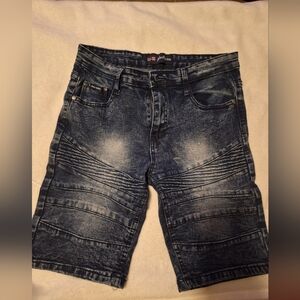 Phat Farm Kids Distressed Blue Denim Shorts